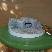 francese bunker della seconda guerra mondiale architettura 3d, stampa a colori 3d print model - Mito3D