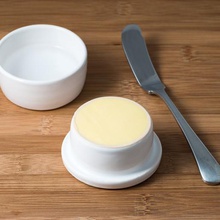 francés mantequilla plato casa cocina comedor el vasija de barro la 3d print model - Mito3D
