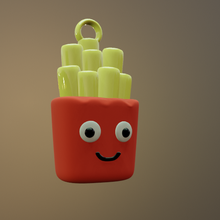 french fries key chain 3d print model - Mito3D