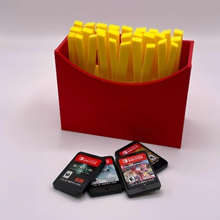 french fries switch game case nintendo gaming station organizer 3d print model - Mito3D