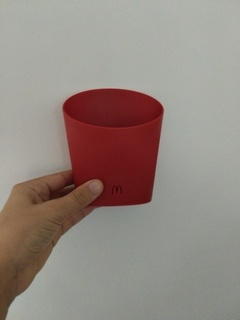 french fry cup pot fried 3d print model - Mito3D