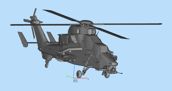 french helicopter helicopter air force  3d print model - Mito3D