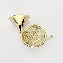 trompa jóias a música instrumento musical francês horn pronto impressão hobby de esportes ouro prata 3d print model - Mito3D