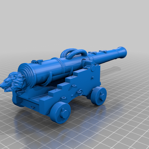 french naval cannon art models 3D print model - Mito3D