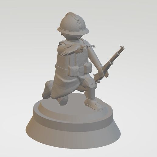 francés playmobil guerra monumento ww1 juego personalizado Monumento fallecidos Francia 3D print model - Mito3D