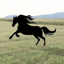 french saddle horse 2d art 3d print model - Mito3D