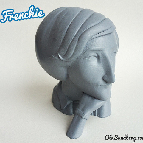 frenchie l'art 3D print model - Mito3D