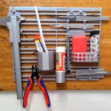 frenchy wall mount organizing stuff organizer tool organization hanger mounted 3d print model - Mito3D