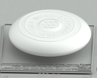 fresbee de competici n Game paltillo volador plato juguete disco 3d print model - Mito3D