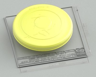 fresbee ser ofu 3 gioco paltillo volare Platone juguete discoteca 3d print model - Mito3D