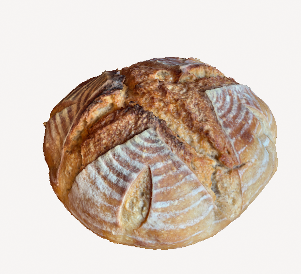 freshly baked homemade bread food bake cook 3D print model - Mito3D