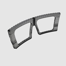 fresno framefront part1 moda occhiali sole bicchieri lenti contatto spettacoli ottica Accessori 3d print model - Mito3D