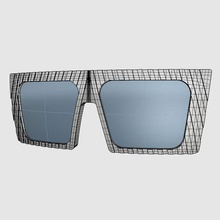 fresno-framefront-part2 fashion sunglasses sunglass eyeglasses eyeglass glasses lenses frames optics spectacles accessories 3d print model - Mito3D
