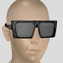 fresno framefront part4 moda occhiali sole bicchieri ottica lenti contatto spettacoli cornici telaio Accessori 3d print model - Mito3D