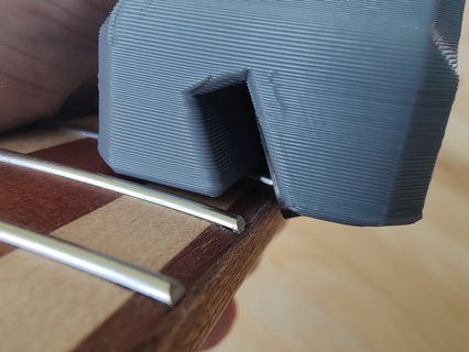 fret end dressing bevelling file holders guitar bevel diy luthier tool 3d print model - Mito3D