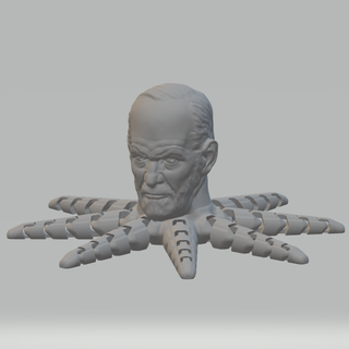 Freud ahtapot Sigmund oyun Psikoloji psikanaliz psa psi 3d print model - Mito3D