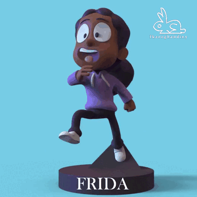 frida hilda series tv netflix ikaro ghandiny diorama streaming fanart art toy artoy 3d print model - Mito3D