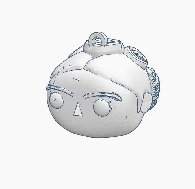 frida kahlo funko cabeça chave anel chaveiro argolas stl 3d impressão pop arte casa chaves 3D print model - Mito3D