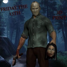 Freitag 13th Jason voorhees Kunst Spielzeug Pennywise 3dmodel 3d Modell 3dscan 3dprint Zahl Karikatur Film Statue Skulptur Grusel Geist it Halloween Charakter 3d print model - Mito3D