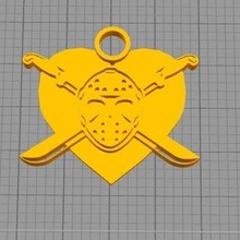 friday 13th keychain pack 3d print model - Mito3D