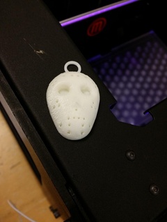 friday 13th mask keychain accessories 3d print model - Mito3D