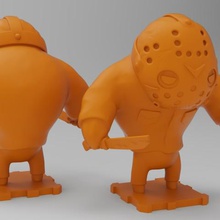 friday 13th jason voorhees game action figures figurines fridaythe13th horror jasonvoorhees miniatures plakit purakito terror toymaker toys 3d print model - Mito3D