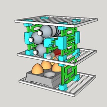 frigorifero mobili casa l'adattatore clip cucina uovo griglia la piastra portauovo 3d print model - Mito3D