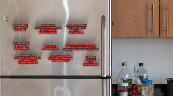 fridge magnets magnet quotes quotations best 3d print model - Mito3D