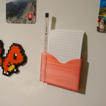 buzdolabı ajanda ev mıknatısı gadget tutucu mutfak mıknatıs manyetik minimalist kalem sahibi alışveriş yemek 3d print model - Mito3D