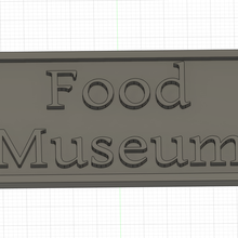 refrigerador firmar placa comida museo Debajo cuento 3d print model - Mito3D