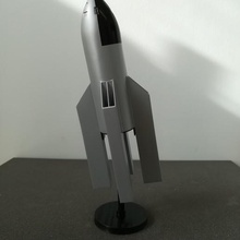 friede roket formu frau im mond filmi sanat alanı film 3d print model - Mito3D