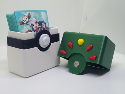amico palla carta Astuccio guaina gioco tavolo scatola titolare supporto Pokemon figure giocattolo 3d print model - Mito3D