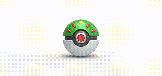 ami Balle pokeball Pokémon concept récipient anime jouet impression imprimable balle amicale 3d print model - Mito3D