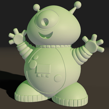 amichevole alieno tuta spaziale figura contento ragazzi Sorridi spazio giocattolo toy_game_accessories 3d print model - Mito3D