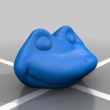 freundlich Frosch Gesicht 3d print model - Mito3D