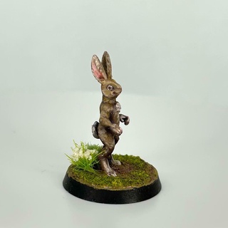 friendly rabbitfolk 32mm scale animal bunny cute dnd dungeons dragons easter gaming hare harengon medieval miniature miniatures npc rabbit tabletop toy 3d print model - Mito3D