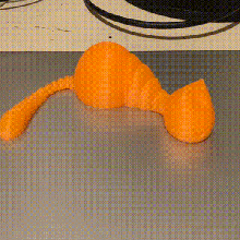amistoso soñoliento articulado gato juego animal lindo flexionar divertido gracioso regalo articulación juguete 3d print model - Mito3D