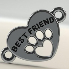 friend jewelry bracelets pendants dogs dog animal 3d print model - Mito3D