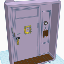 amigos puerta monica rachels Departamento rachel llave soporte 3d print model - Mito3D