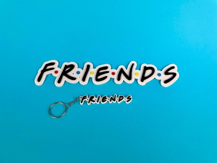 friends logo keychain 3d print model - Mito3D