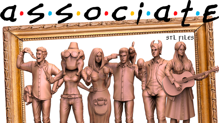 amici modelli tv serie 10 design pacco gioco zombidi arte giocattolo miniatura giochi guerra rachel grande scoppio teoria fantasia medievale cavaliere 3d print model - Mito3D