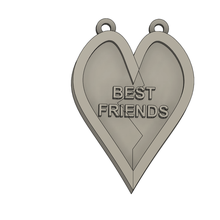 friends necklace pendants jewelry bff friend pendant 3d print model - Mito3D