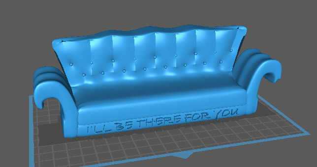 Freunde Sofa Sessel Couch 3D print model - Mito3D