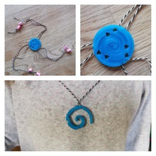 friendship necklace 3 parts jewelry parties collar amistad colar da amizade 3d print model - Mito3D
