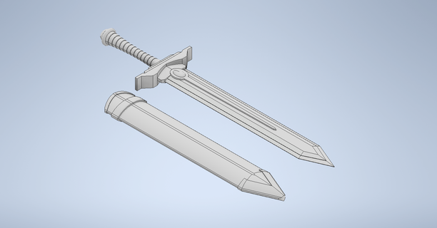 congelar jornada paraíso espada 3d print model - Mito3D