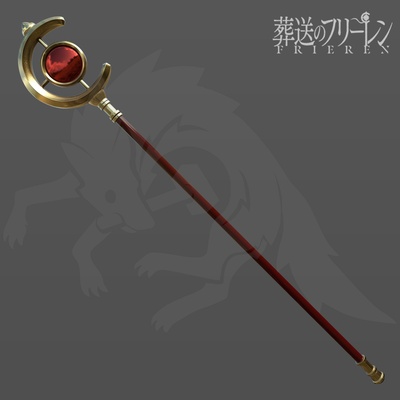frieren staff beyond journey's sousou no cosplay prop accessory 3d model stl anime manga wand weapon 3d print model - Mito3D