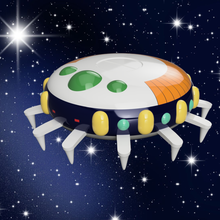 frieza's spaceship dragon ball 3d print model - Mito3D