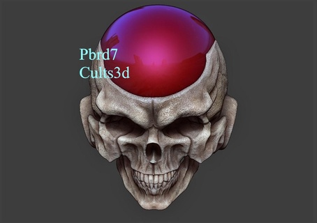 frieza skull dragonball dragon ball z dbz goku gohan krillin vegeta bulma cell buu gt ssj4 trunks skulls 3d print model - Mito3D