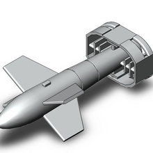 fritz 1 72 luft46 Luftwaffe Bombe Bomben maßstabgetreues Modell Bomber Angreifer ww2 Fritzx fritz_x 3d print model - Mito3D