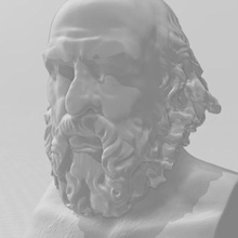 fritz perls art stoic philosophy philosopher 3d print model - Mito3D